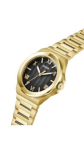 Guess Vinyl Round 44mm Black Dial Analog Men Watch - GW0789G2