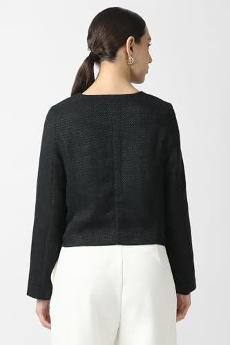 Women Black Textured Blazer