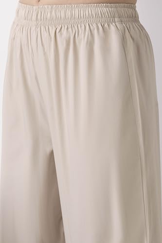 Biba Women Light Beige Cotton Salwar Pants_5XL