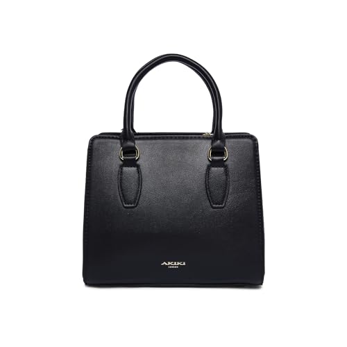 Akiki London Women's Jacqley Satchel Handbag | Satchel Bag for Work | Ladies purse | Stylish Shoulder Bag | Gift For Women