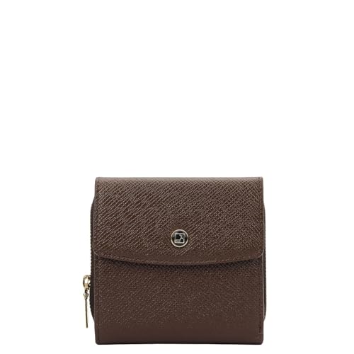 Da Milano Premium Leather Wallet for Women | Multi Compartment Travel Wallet - Chocolate Brown