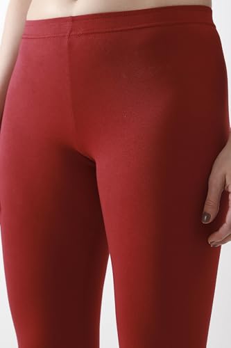 Biba Women Maroon Skinny Legging_XL