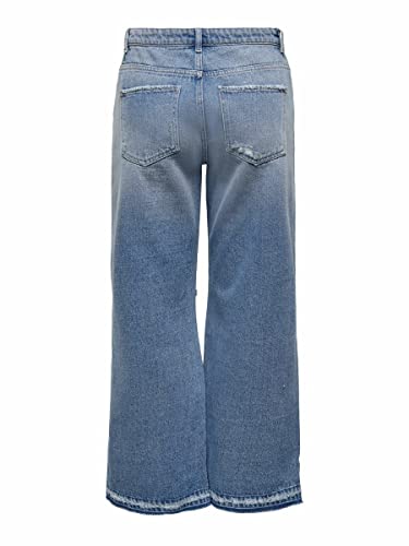 ONLY Straight Fit Jeans (15249182_Medium Blue Denim_26/32)