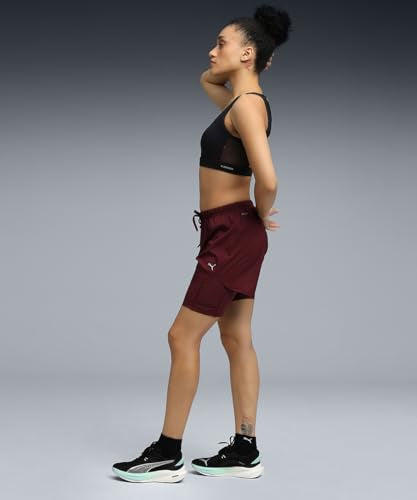 PUMA | Women's Ultra-Light 2-in-1 Running Shorts | Ruby Shimmer | XS