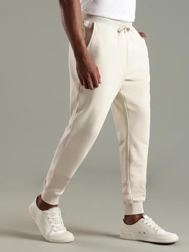 Tommy Hilfiger Regular Fit Solid Mid Rise Jogger Beige