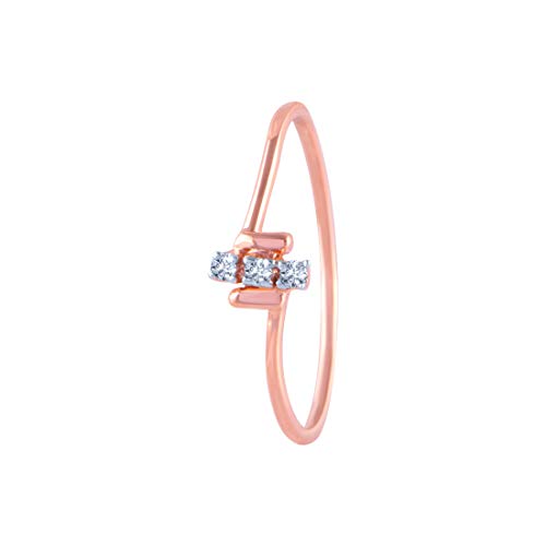 P.C. Chandra Jewellers 14k (585) Rose Gold and Diamond Ring for Women