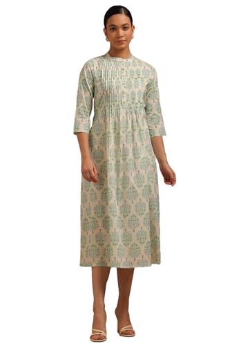 Soch Women's Cotton Floor Length Dresses (SMUA5KU0103_Off White