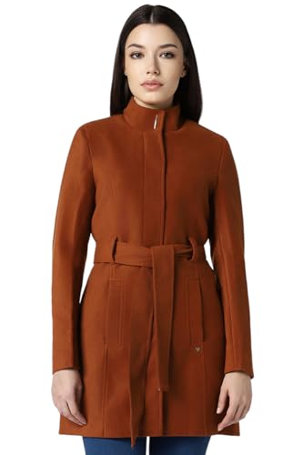 Van Heusen Women's A-Line Coat (VWJKURGFS20724_Brown_XS