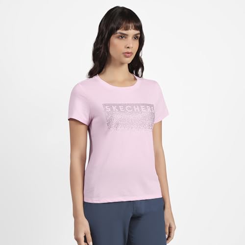 Skechers Women's Rhinestone Cascade Modern TEE (TS150A-WPK_L)