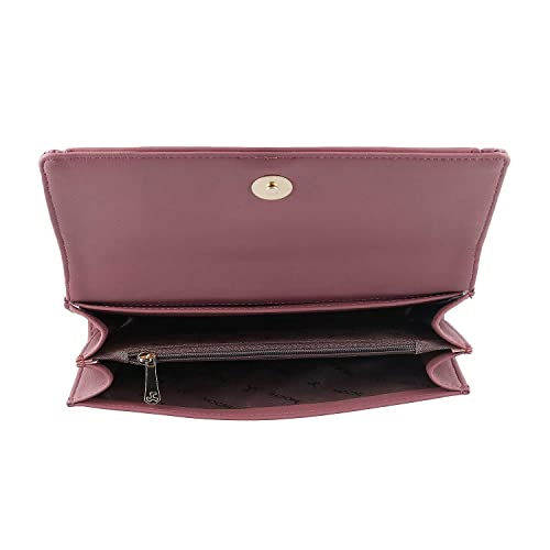 Mochi Womens Synthetic Pink Clutch (One Size)