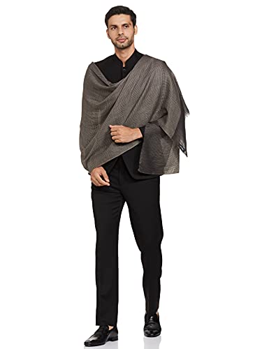 Pashtush Mens Cashmere - Wool, Reversible Muffler, Dapper Grey