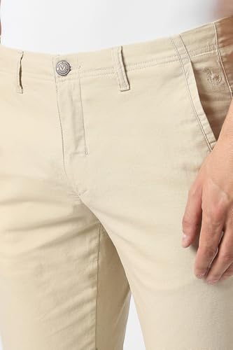 Van Heusen Men's Slim Casual Pants (VSTFUSLFM99231_Beige