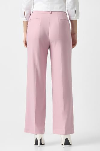 Van Heusen Women's Regular Casual Pants (VWTPFRGFC99046_Pink