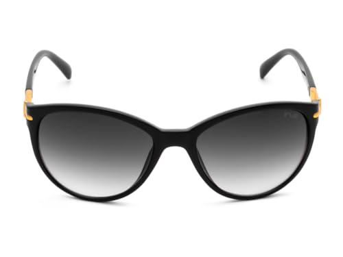 IRUS Women Oval sunglasses | 100% UV protection | Medium Size | Grey Gradient Polycarbonate lens