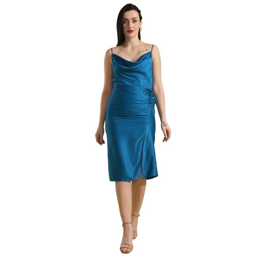 Globus Women Dresses (GS566439_Teal_M)