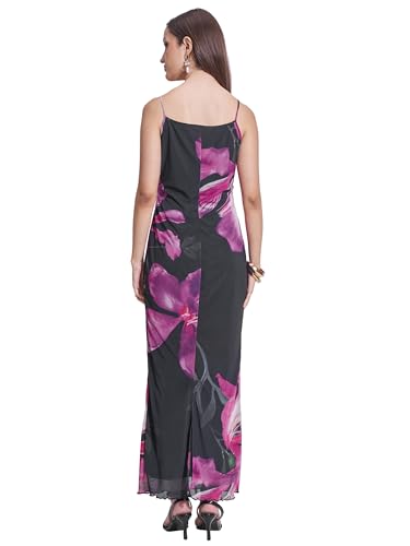 Tokyo Talkies Women Shoulder Straps Sleeveless Maxi Dress TTJ6012636 Multicolor XL