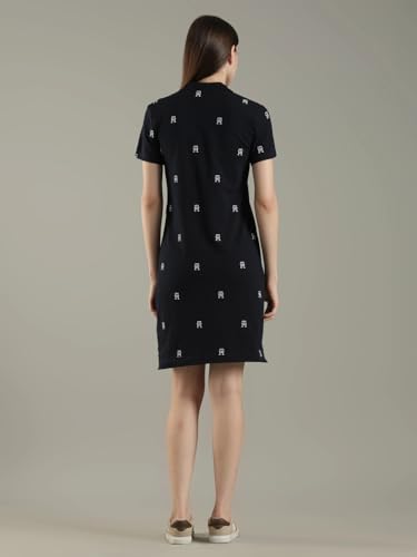 Cotton Polo Collar T-Shirt Dress