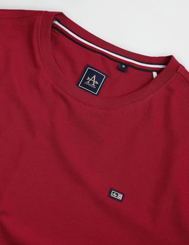 Arrow Sports Men's Regular Fit T-Shirt (ASAEOTS5093_Red