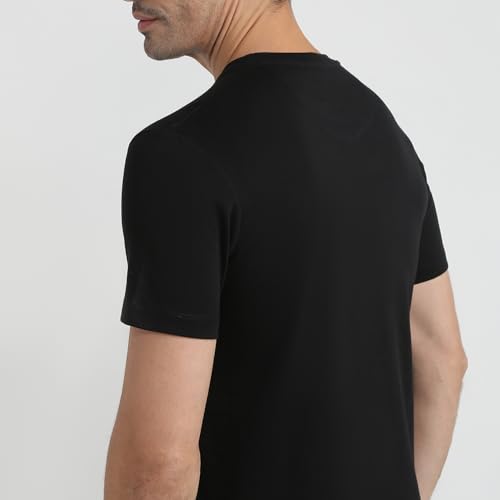 Raymond Men Contemporary Fit Houndstooth Pattern Poly Wool Blend Notch Collar Full Sleeve Formal Blazer (Size:100)-RMJX02691-O6 Brown