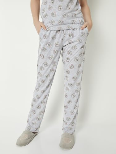 Max Women Printed PJ Set (Grey_XL)