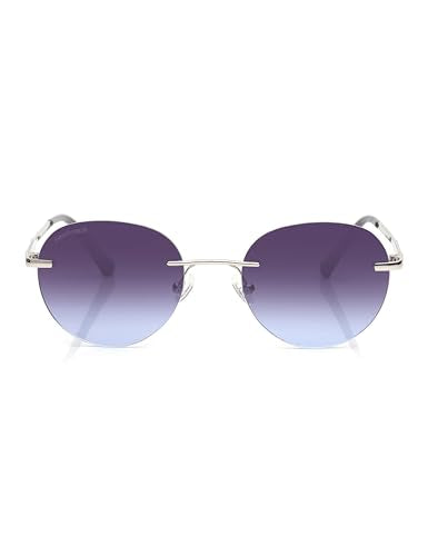 Fastrack Sunglasses |ROUND Silver |UV protected | Medium