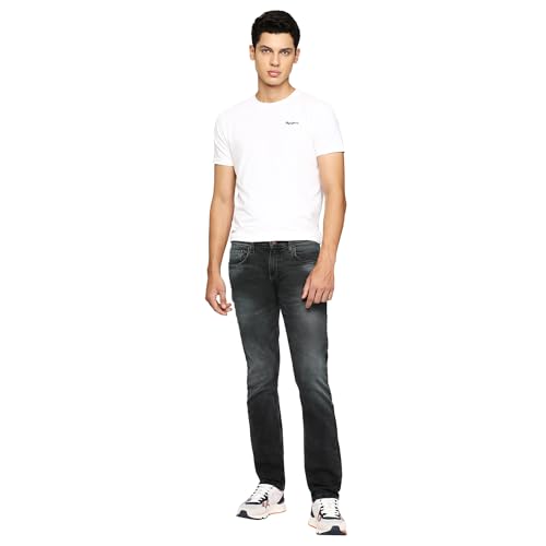 Pepe Jeans Men's Slim Jeans (PM207490S643_Grey Green Used