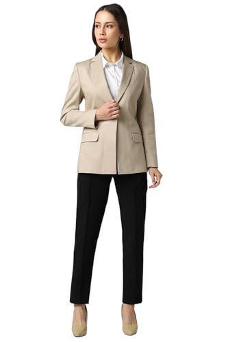 Van Heusen Women's Blazer (VWBZFRGFJ88623_Beige