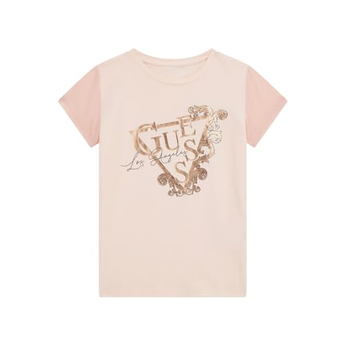 GUESS Elegant Pink Cotton Blend Printed T-Shirt