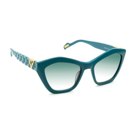 GUESS 100% UV protecetd | Gradient | Polarized | Medium | Full Rim | Cat Eye | Frame: Green | Lens: Green