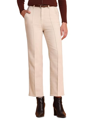 U.S. POLO ASSN. High Rise Straight Fit Jeans (UWAW25JEN405_White_34)