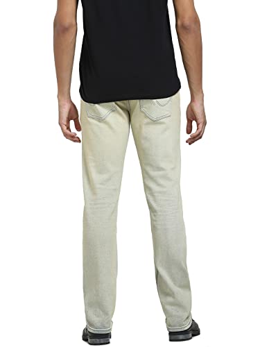 Jack & Jones Men's Cotton Blend Regular Fit Blue Jeans_34