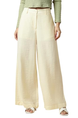 Allen Solly Women's Regular Casual Pants (AHTPCRGF874601_Beige