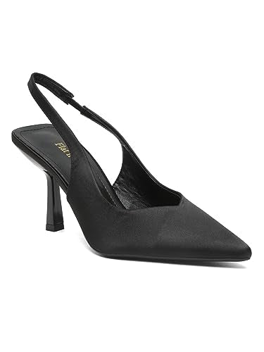 Flat n Heels Womens Black Pumps FnH 99897-BK
