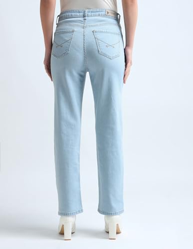 U.S. POLO ASSN. Women's Straight Jeans (UWAW24JEN206_Blue