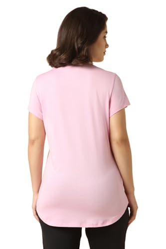 Van Heusen Women Front Print Lounge T-Shirt - Round Neck, Short Sleeve, Ultra Soft
