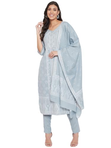 AFSA Pure Cotton Woven Zari Design Women Unstitched Dress Material With Dupatta For Summer Wear