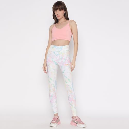 GUESS Women White Printed Legging_7617076240518