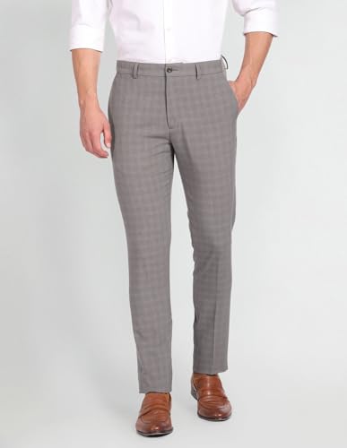 Arrow Mid Rise Dobby Trousers Light Brown