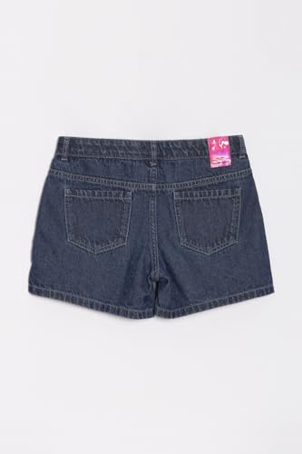 Allen Solly Girls Navy Solid Contemporary Fit Shorts