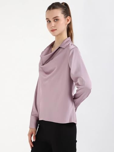 Regular Fit Polyester Spread Collar Top