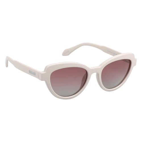 KILLER Women's Sunglass, Cat-Eye Shaped Acetate Frame Polarized Lens Sunglasses Case For Women, Girls, Gradient Lens Sunglasses, Frame Color - Beige, Lens - Brown