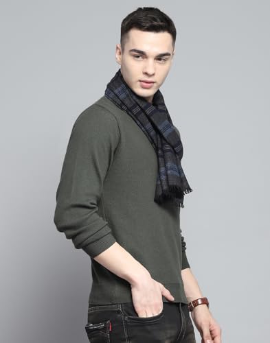 Monte Carlo Mens Self Design Multi Color Muffler_224MUF7918-0-13
