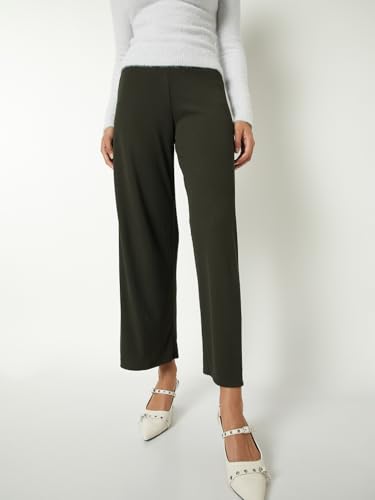 Max Women Ribbed Trousers (Green_L)