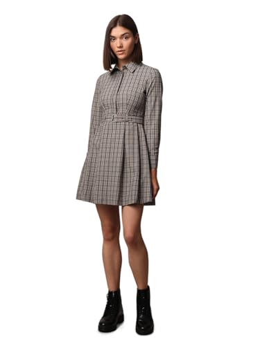 ONLY Women's Cotton Blend Shirt Mini Dress (9008092-Cloud Dancer_Cloud