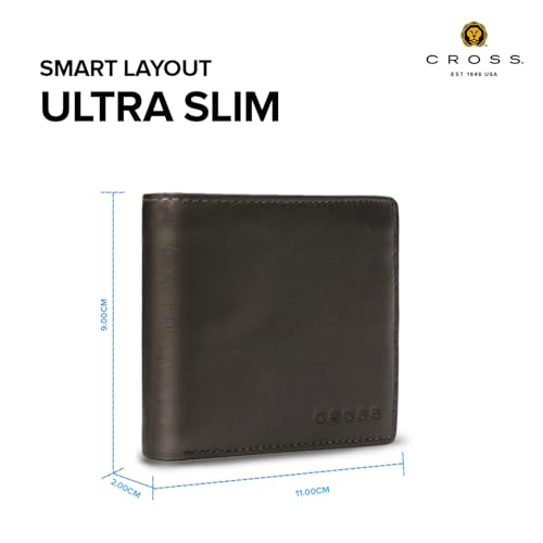 Cross Classic Century Wallets for Men Leather Original - Slim & Sleek Mens Wallet | Purse for Men Gents Wallets Brown