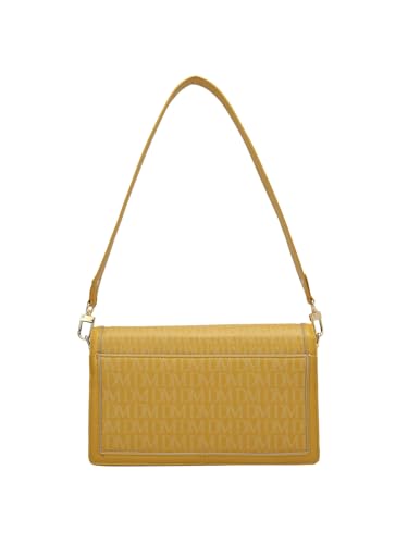 Da Milano Genuine Leather Yellow Shoulder Bag (01155) (Small)