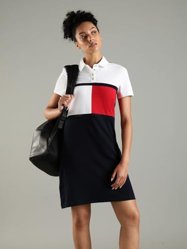 Cotton Polo Collar T-Shirt Dress
