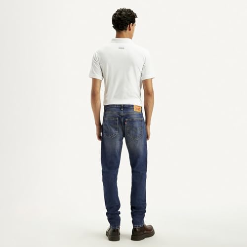 Levi's Men's Dark Indigo Tapered Fit Mid Rise Jeans