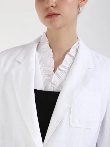 Tommy Hilfiger Women's Regular Blazer (S25HWOT016-38_Th Optic White