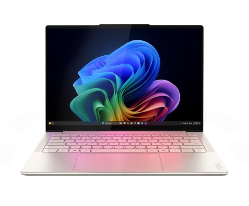 Lenovo Yoga Slim 7 Smartchoice Aura Edition Intel Evo Core Ultra 7 256V (16GB RAM/512GB SSD/14 (35.5cm)/WUXGA OLED/Copilot+ PC/Windows 11/MSO 365 Basic+Office 24/Seashell/1.19Kg), 83JX00H2IN AI Laptop